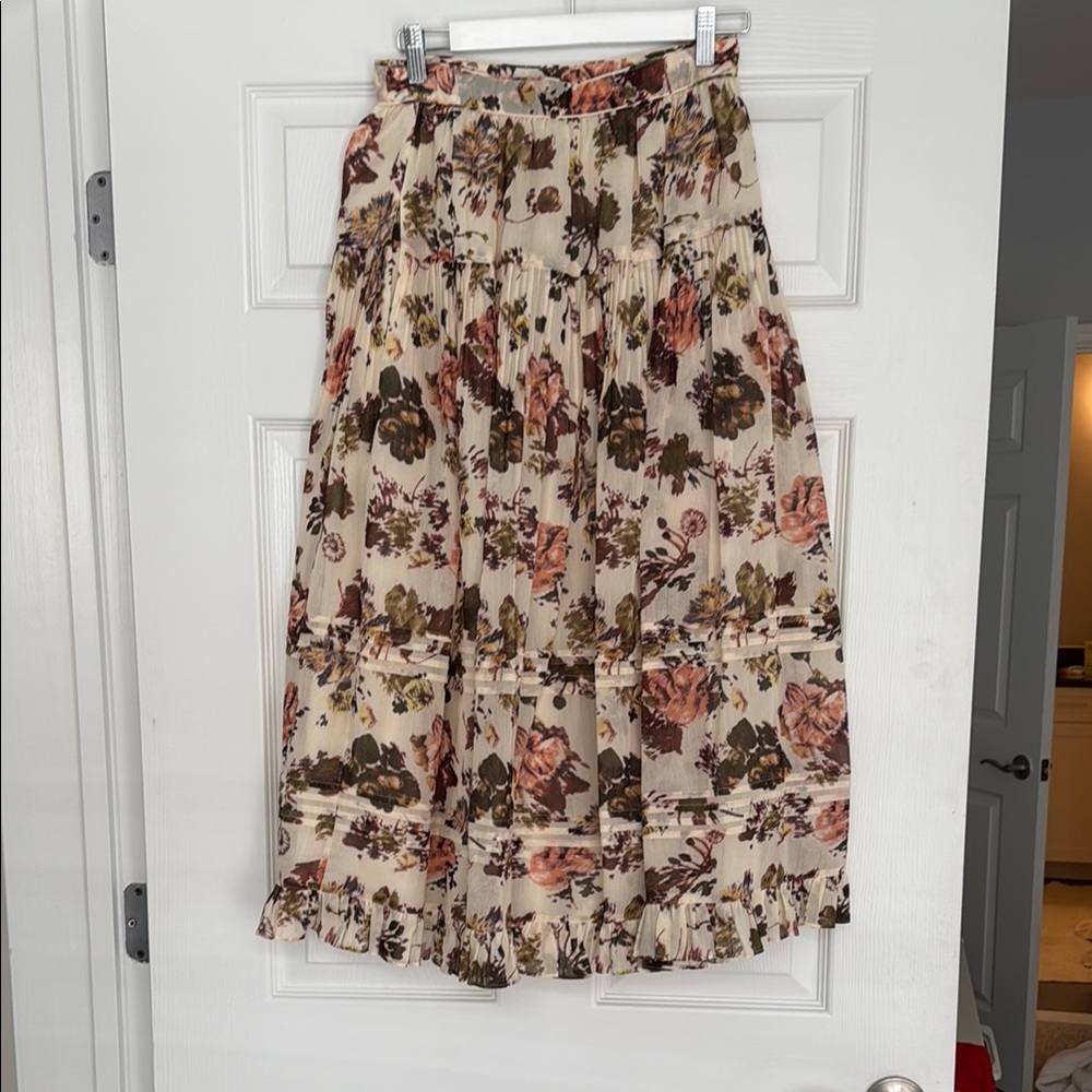 Floral Midi Skirt
